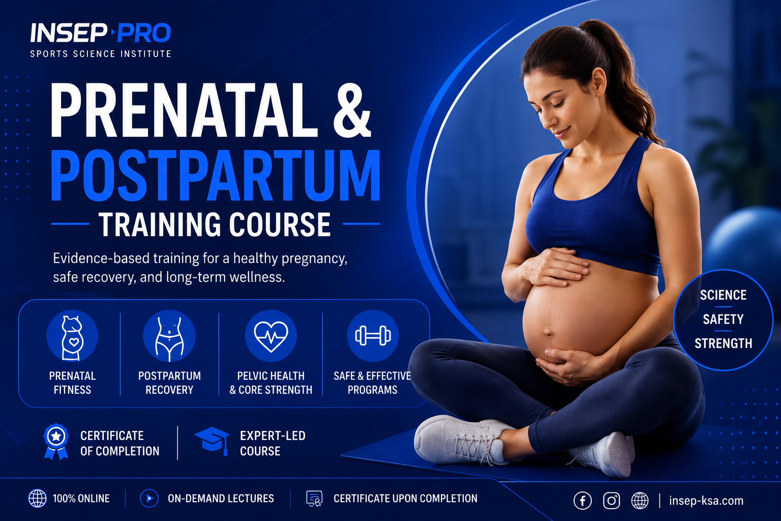 دورة التدريب خلال الحمل وما بعد الولادة   Prenatal & Postpartum Training Course